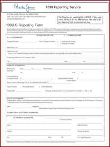 1099 S Reporting Form Pdf