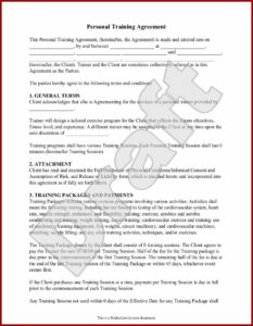 Ace Personal Trainer Waiver Forms