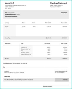 Adp Paystub Sample Free