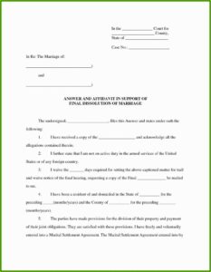 Affidavit Of Guardianship Form Pdf