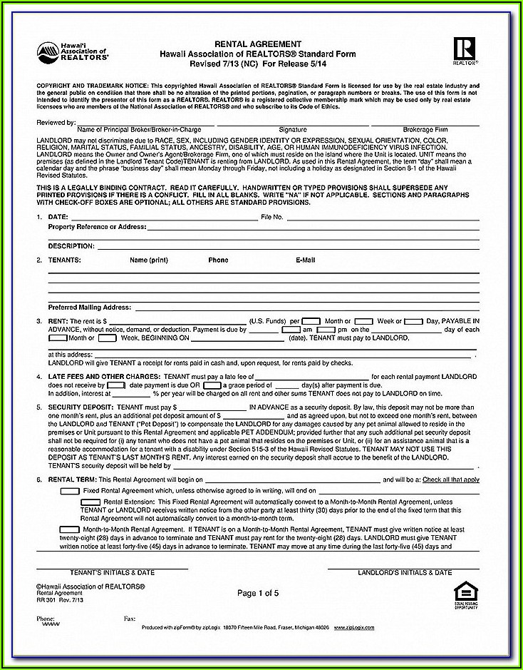 Agreement To Lease Residential Ontario Form 400