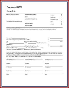 Aia Form G702 Is For Rfis