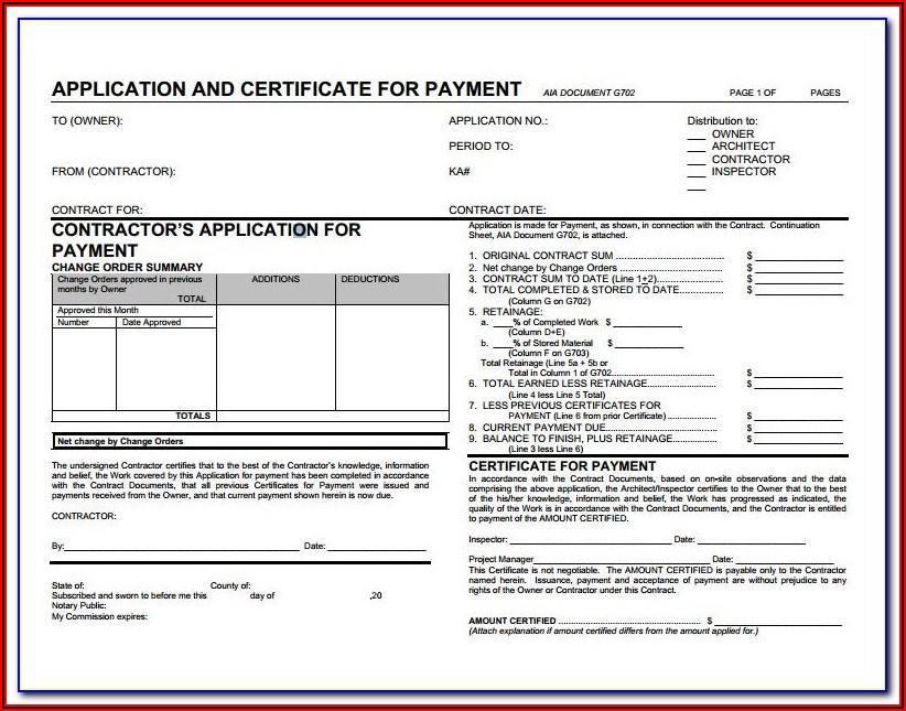 Aia G703 Form