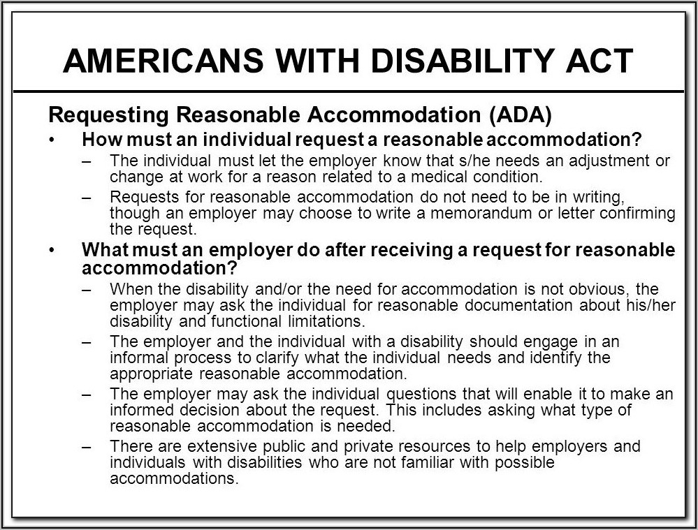 American Disability Act Forms