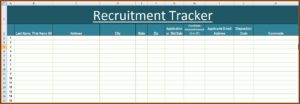 Applicant Tracking Log Template