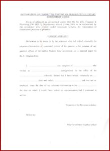 Application Form For Restoration Of Commuted Pension