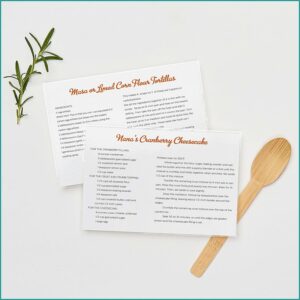 Avery Recipe Card Template 8387
