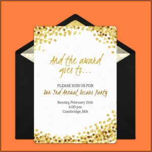 Awards Night Invitation Template Free