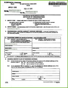 Az Corp Commission Llc Forms