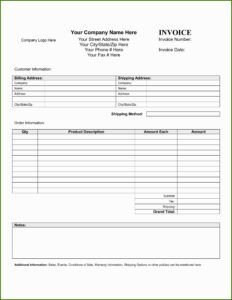 Blank Business Invoice Forms