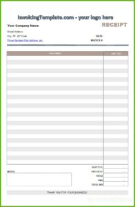 Blank Business Invoice Template