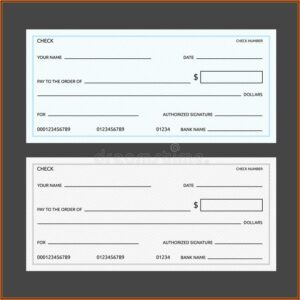 Blank Checks Template