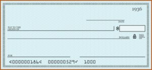 Blank Checks Template In Pdf