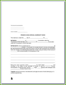 Blank Missouri Quit Claim Deed Form