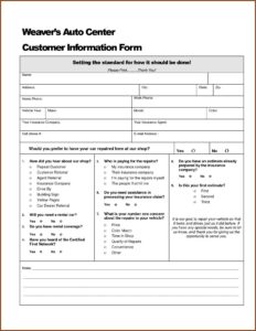 Body Shop Repair Invoice Template