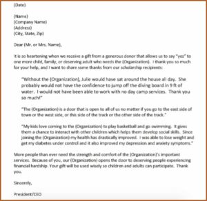 Book Donation Thank You Letter Template