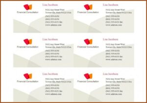 Business Card Template Avery 5371