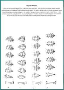 Cake Decorating Piping Practice Templates