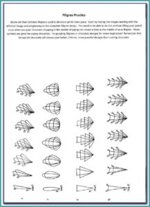 Cake Piping Practice Templates