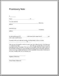 California Promissory Note (loan Agreement) Template