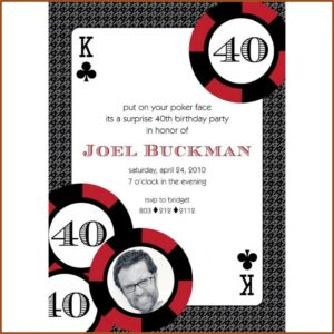Casino Theme Party Invitations Templates Free