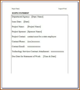 Cctv Installation Scope Of Work Sample