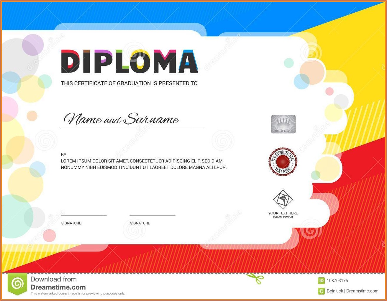 Certificate Seal Template