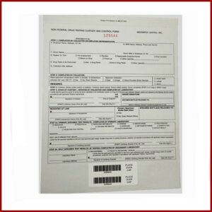 Chain Of Custody Form For Drug Testing