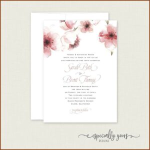 Cherry Blossom Invitation Template Free