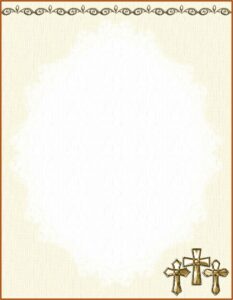 Christmas Religious Stationery Templates