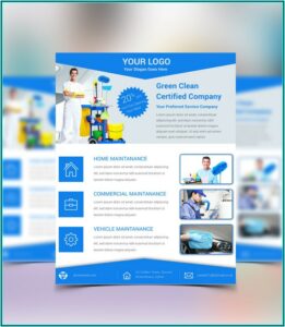 Cleaning Services Flyers Templates Free