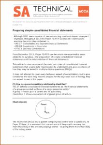 Consolidated Financial Statements Format Acca