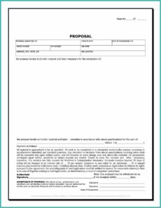Construction Proposal Template Pdf Free Download