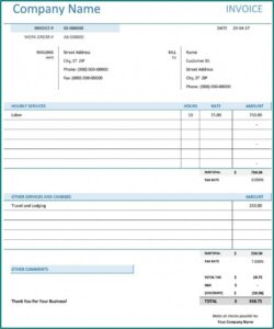 Consulting Invoice Template Ontario