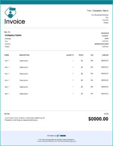 Consulting Invoice Templates Free