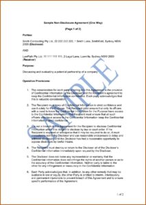 Contractor Contract Template Australia