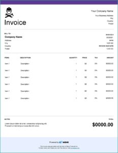 Contractor Invoice Template