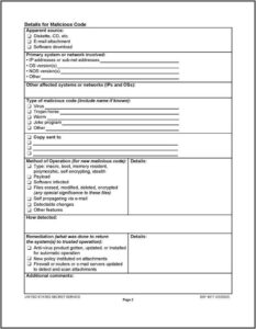 Cyber Security Incident Report Template