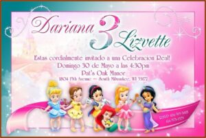 Disney Princess Invitations Free Templates