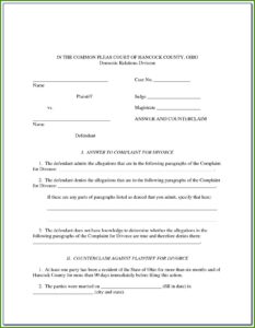 Divorce Forms Columbus Ga