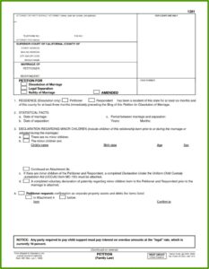 Divorce Forms Nj Pdf