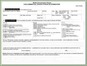 Dot Medical Forms For Cdl