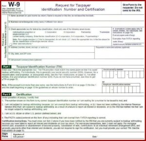 Electronic W 9 Form