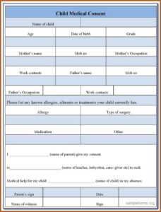 Emergency Medical Id Card Template