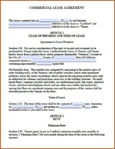 Equipment Lease Agreement Template California