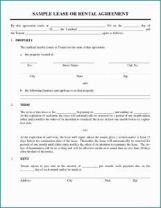 Equipment Rental Lease Template