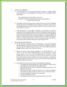 Fairfax County Circuit Court Divorce Forms