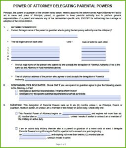 Financial Power Of Attorney Form Ohio Free