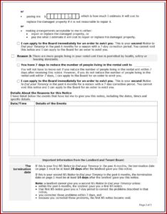 Form To Evict Tenant