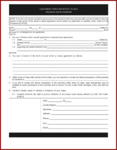 Forms To Evict A Tenant In California